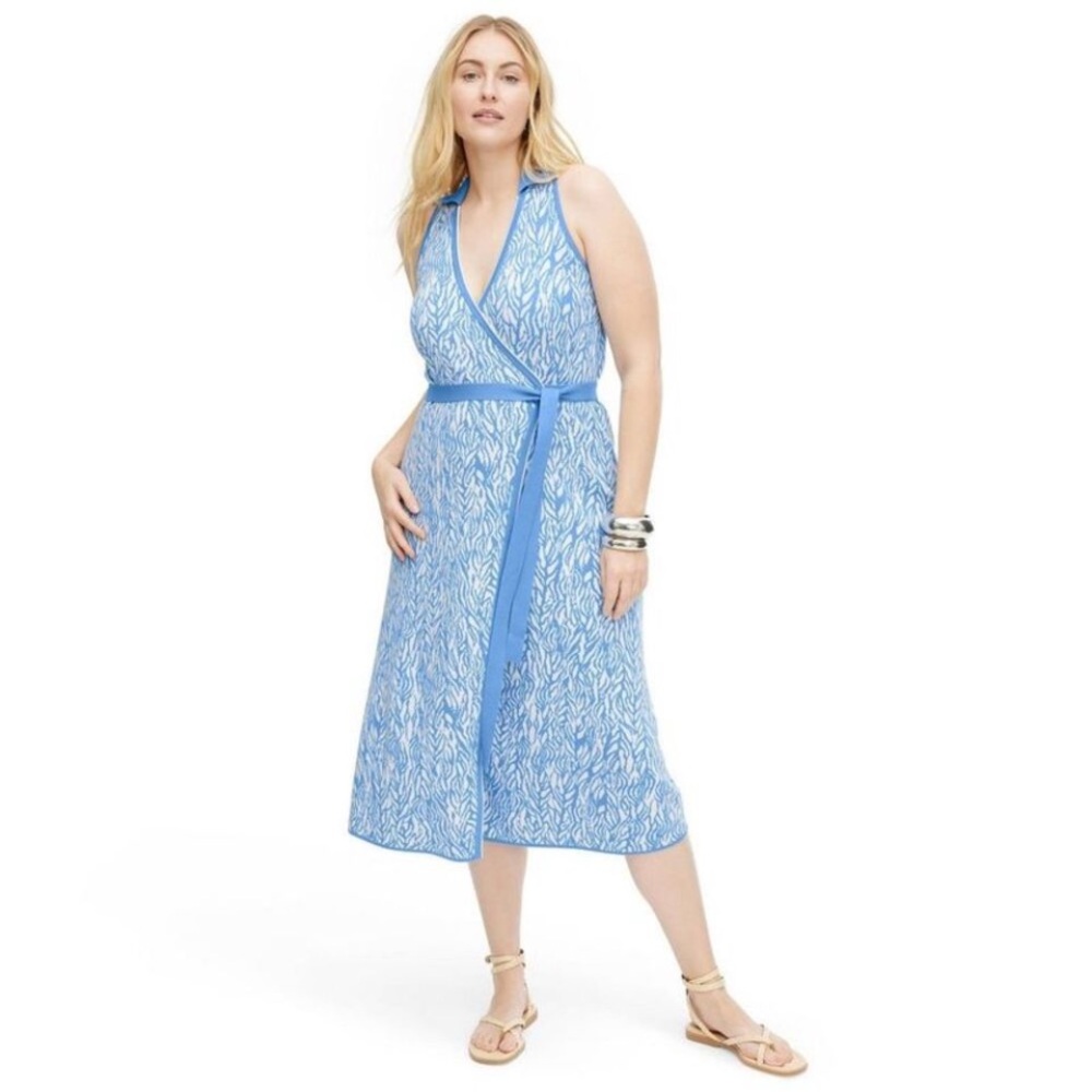 NWT Chic DVF x Target Blue and White Dress